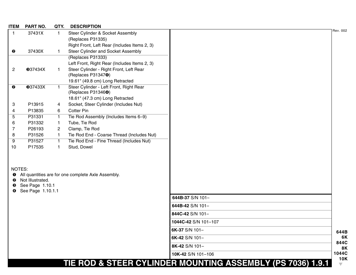 Lull 644B Parts Manual User Manual | Page 45 / 792