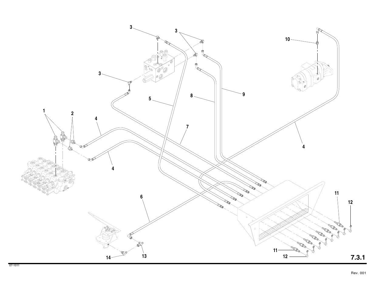 Test port hydraulics circuit | Lull 644B Parts Manual User Manual | Page 518 / 792