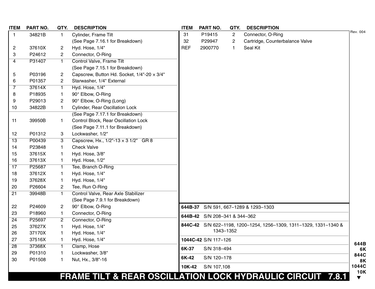 Lull 644B Parts Manual User Manual | Page 539 / 792