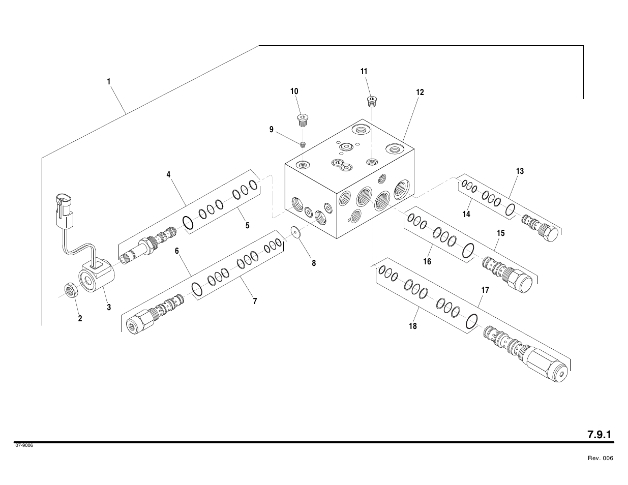 Rear axle stabilizer control valve assembly | Lull 644B Parts Manual User Manual | Page 550 / 792