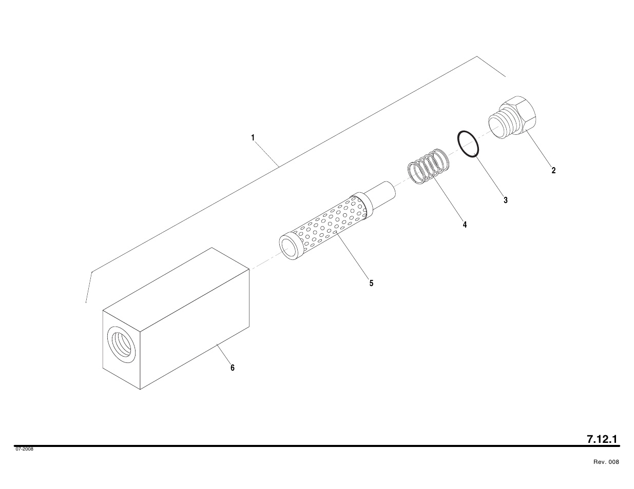 Inline fliter assembly | Lull 644B Parts Manual User Manual | Page 562 / 792