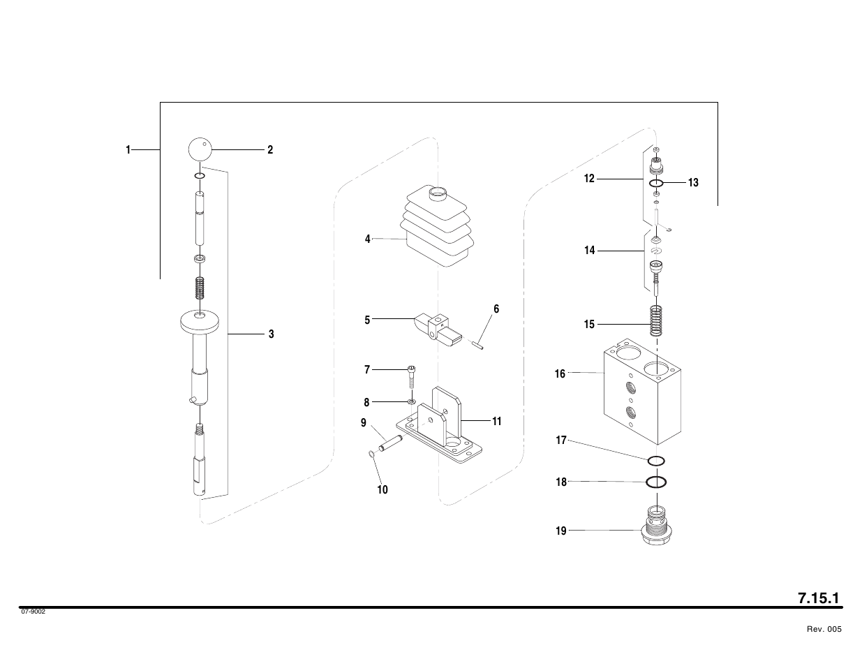 Frame tilt control valve assembly | Lull 644B Parts Manual User Manual | Page 566 / 792