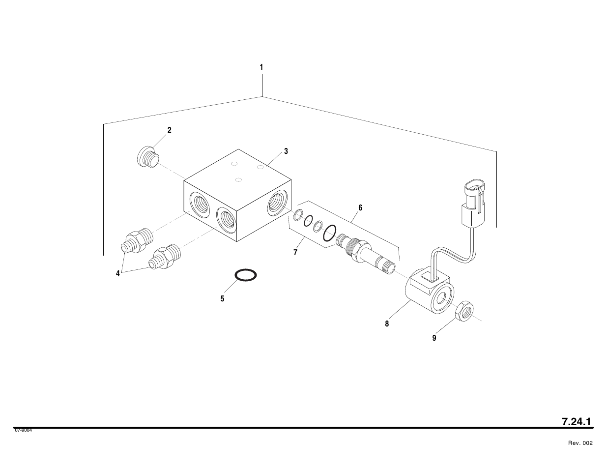 Boom extend lockout valve assembly, See 7.24.1 for breakdown) | Lull 644B Parts Manual User Manual | Page 594 / 792