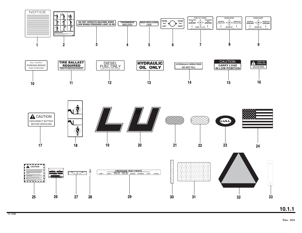 Hydraulic oil only | Lull 644B Parts Manual User Manual | Page 676 / 792