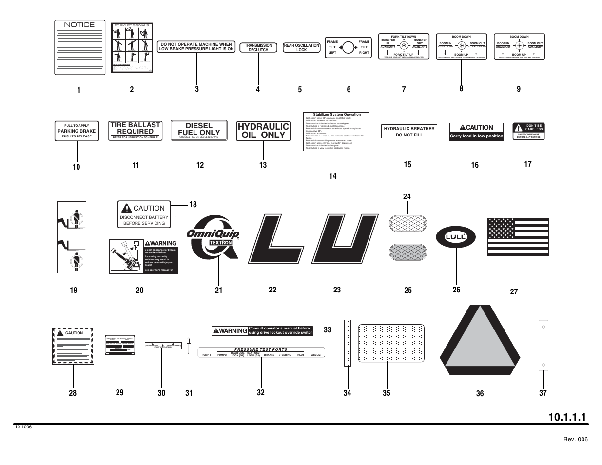 Hydraulic oil only | Lull 644B Parts Manual User Manual | Page 678 / 792