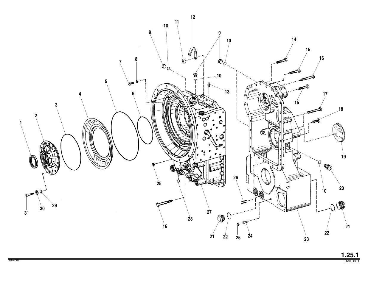 Gearbox housing | Lull 644B Parts Manual User Manual | Page 68 / 792