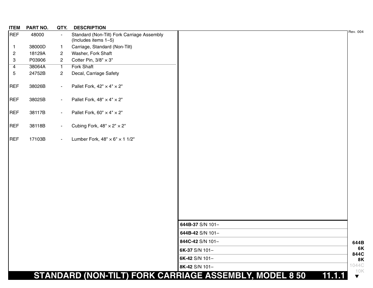 Lull 644B Parts Manual User Manual | Page 725 / 792