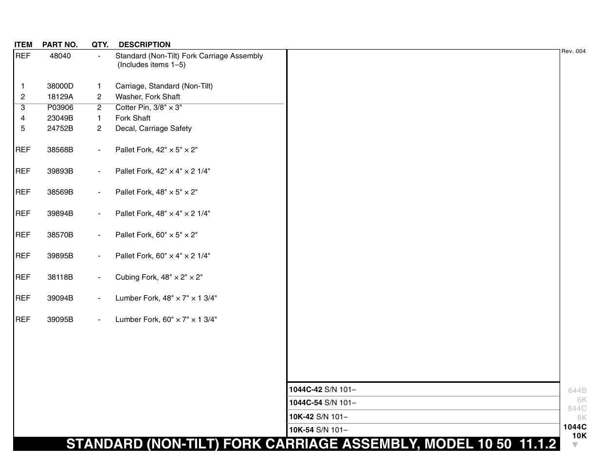 Lull 644B Parts Manual User Manual | Page 727 / 792