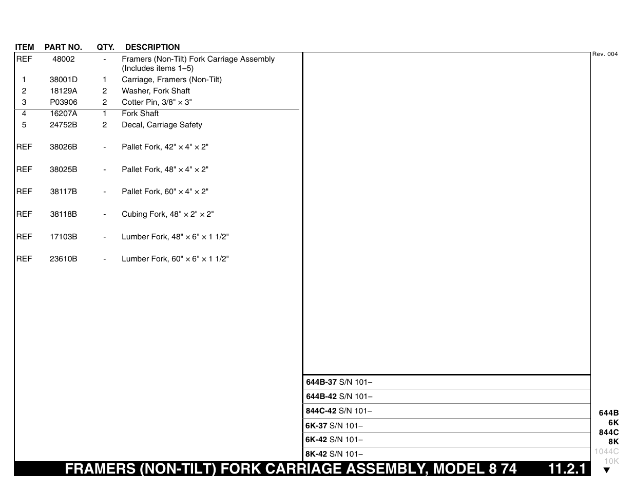 Lull 644B Parts Manual User Manual | Page 729 / 792