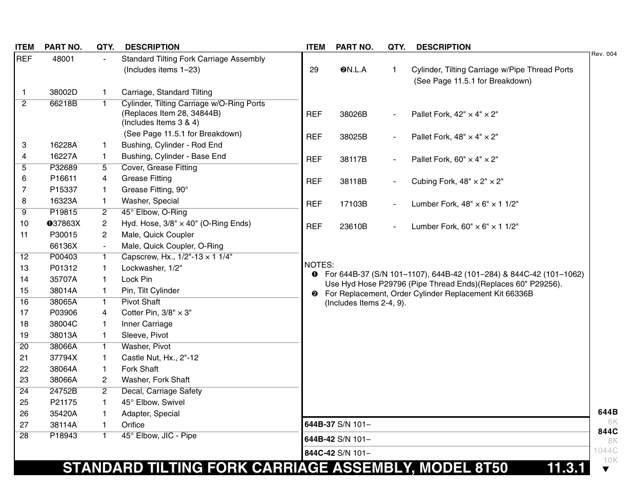 Lull 644B Parts Manual User Manual | Page 733 / 792