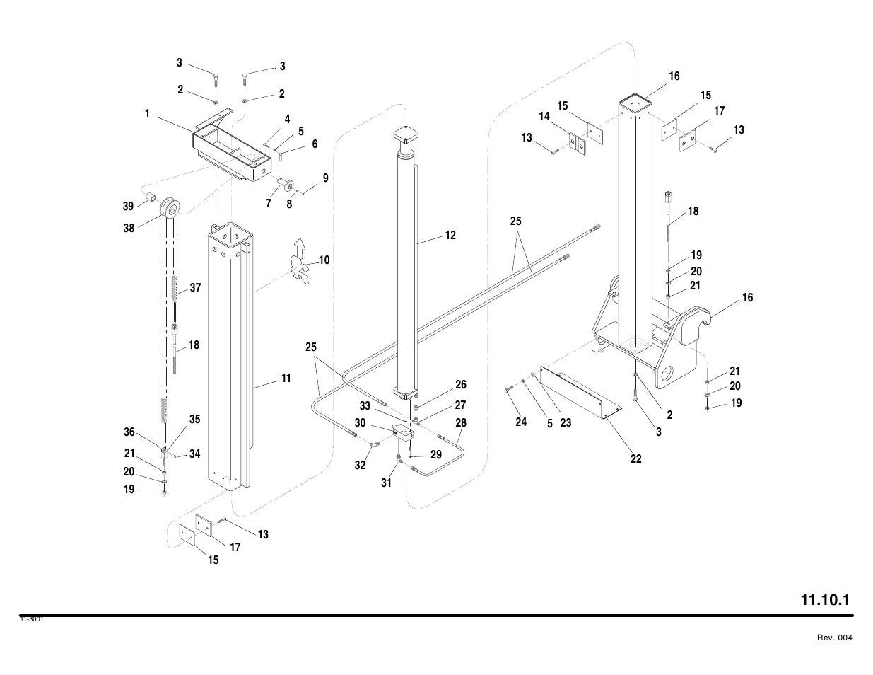 Tower assembly | Lull 644B Parts Manual User Manual | Page 742 / 792