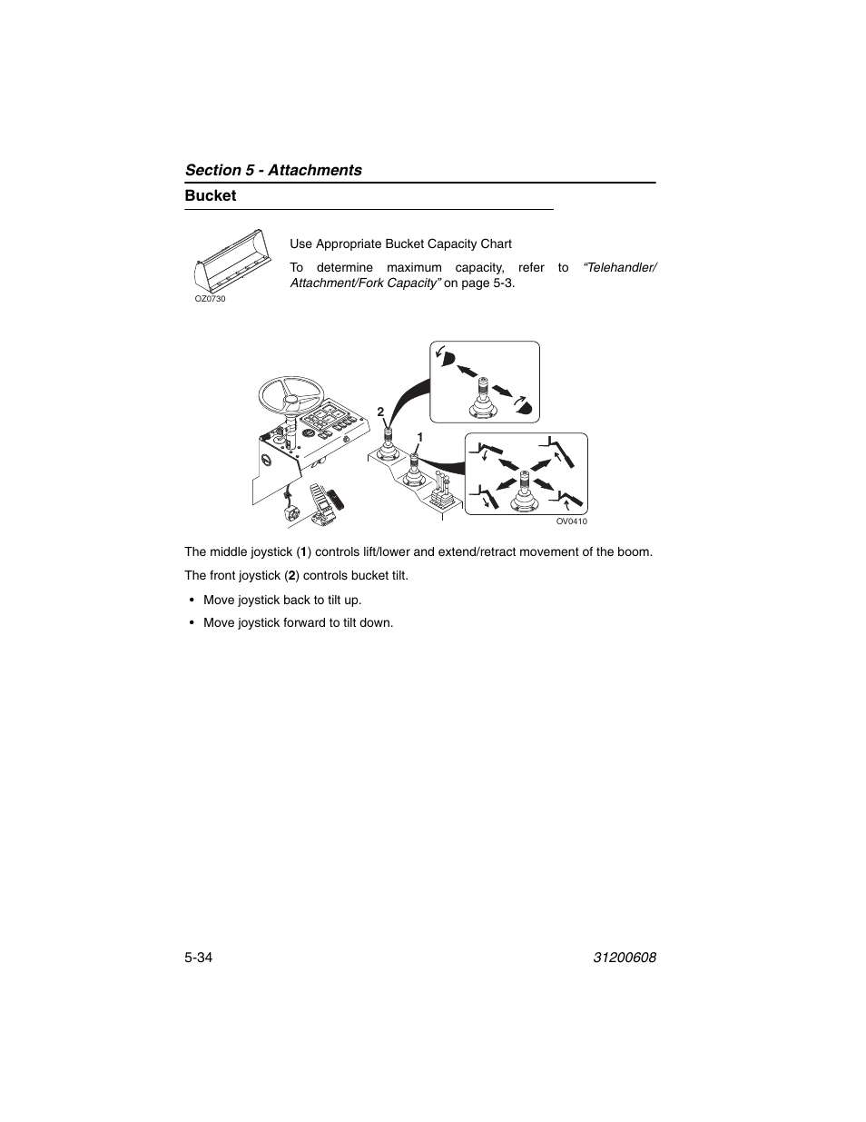 Bucket, Bucket -34 | Lull 1044C-54 Series II Operation Manual User Manual | Page 102 / 150