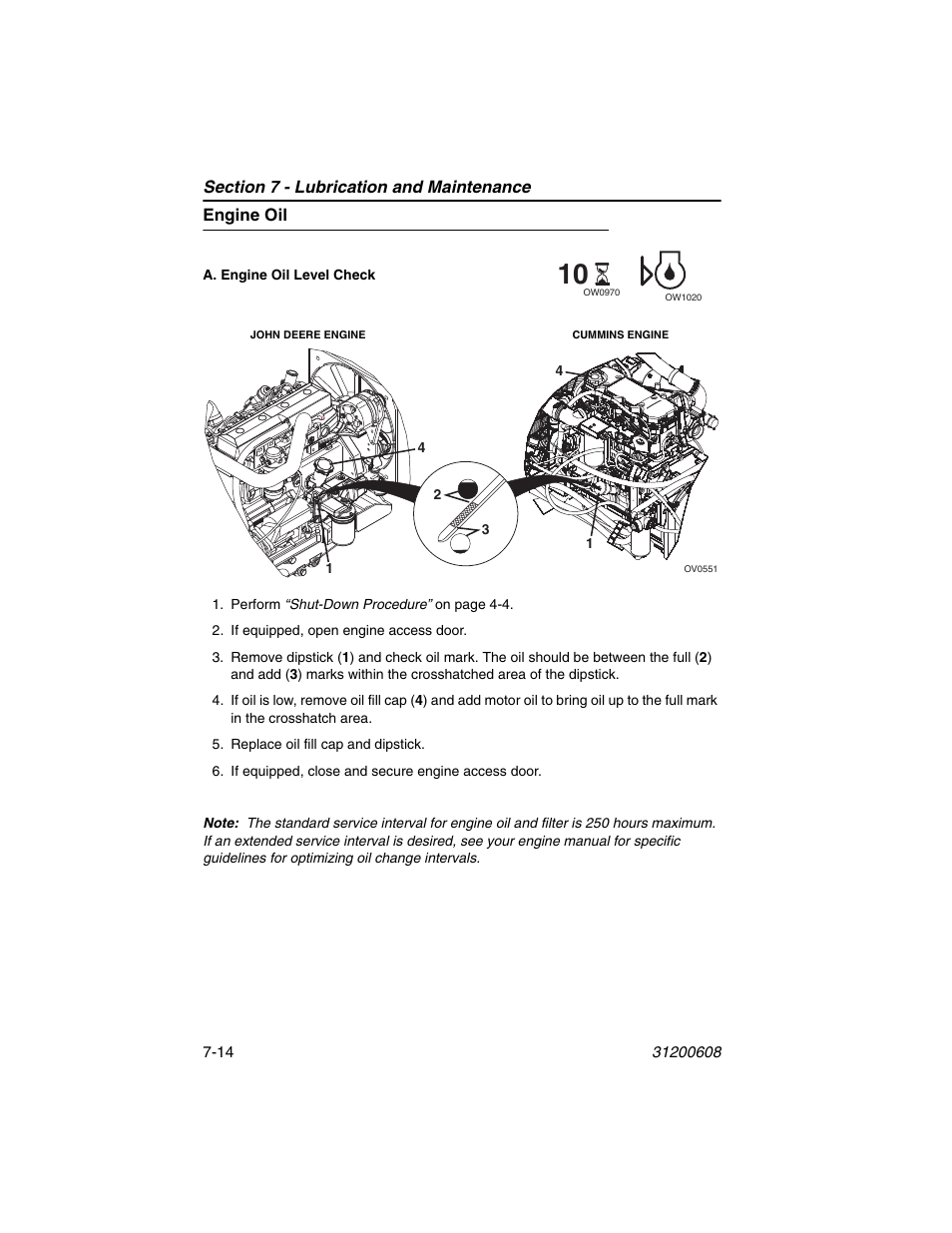 Engine oil, Engine oil -14 | Lull 1044C-54 Series II Operation Manual User Manual | Page 124 / 150