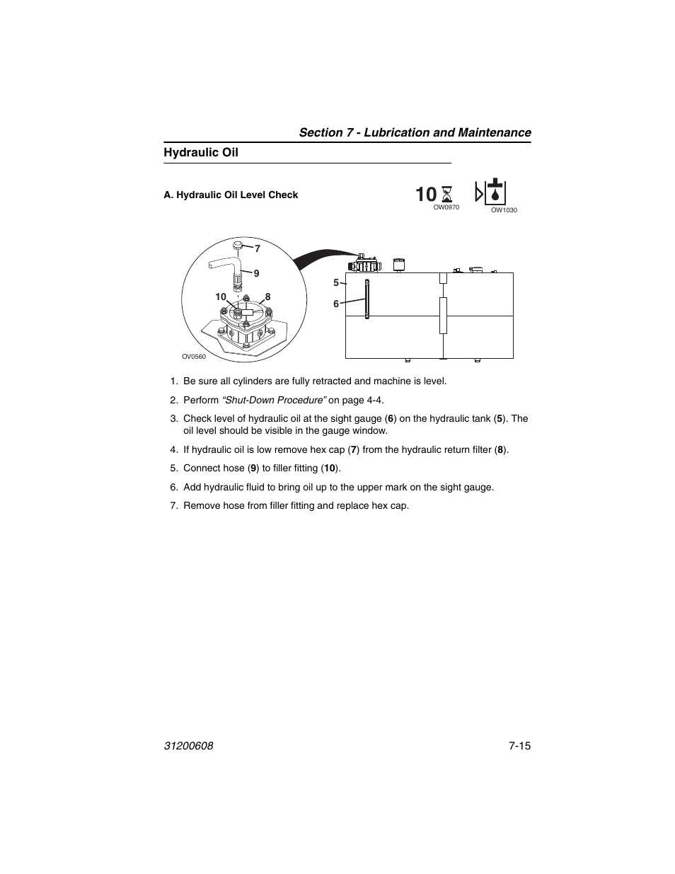 Hydraulic oil, Hydraulic oil -15 | Lull 1044C-54 Series II Operation Manual User Manual | Page 125 / 150