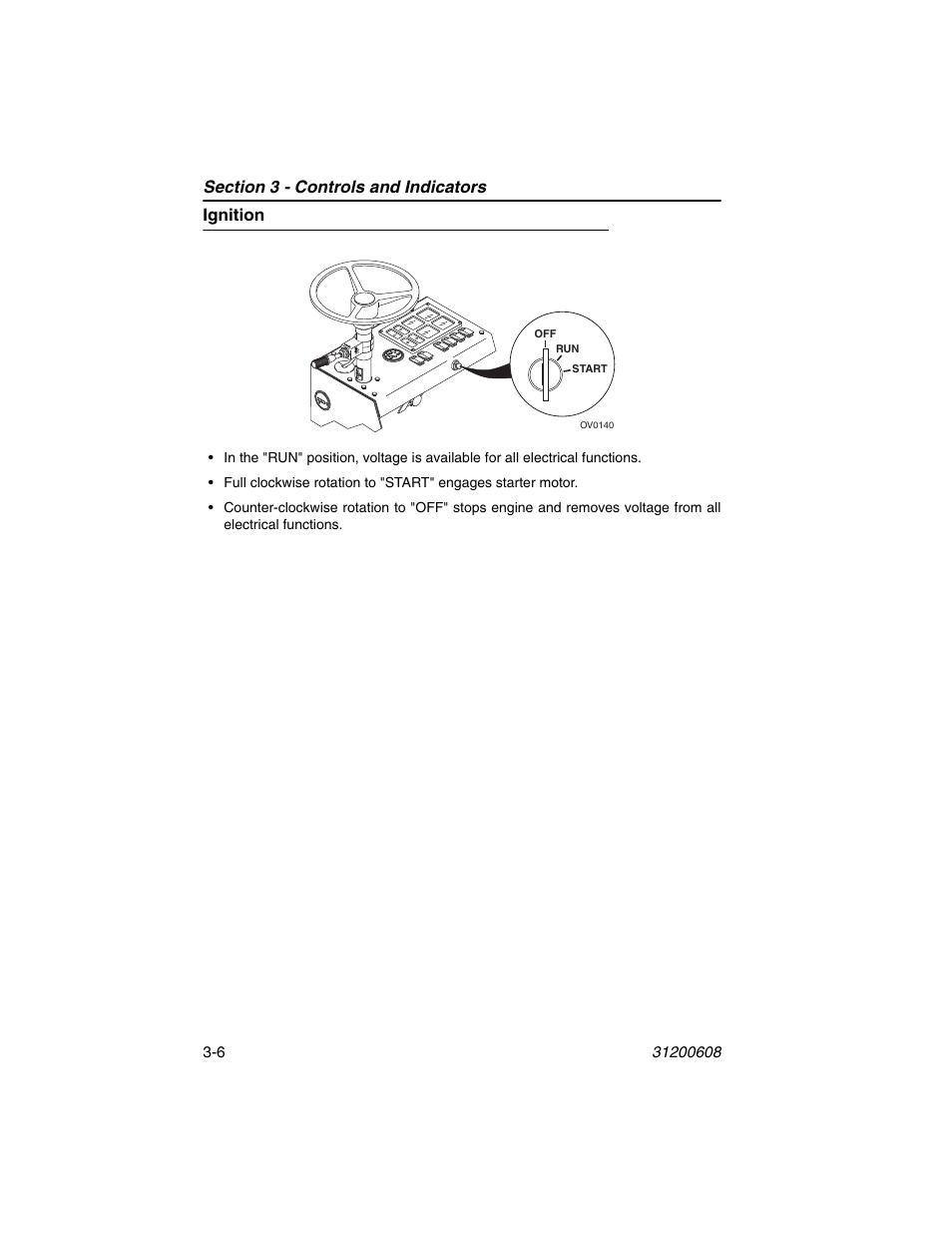 Ignition, Ignition -6 | Lull 1044C-54 Series II Operation Manual User Manual | Page 40 / 150