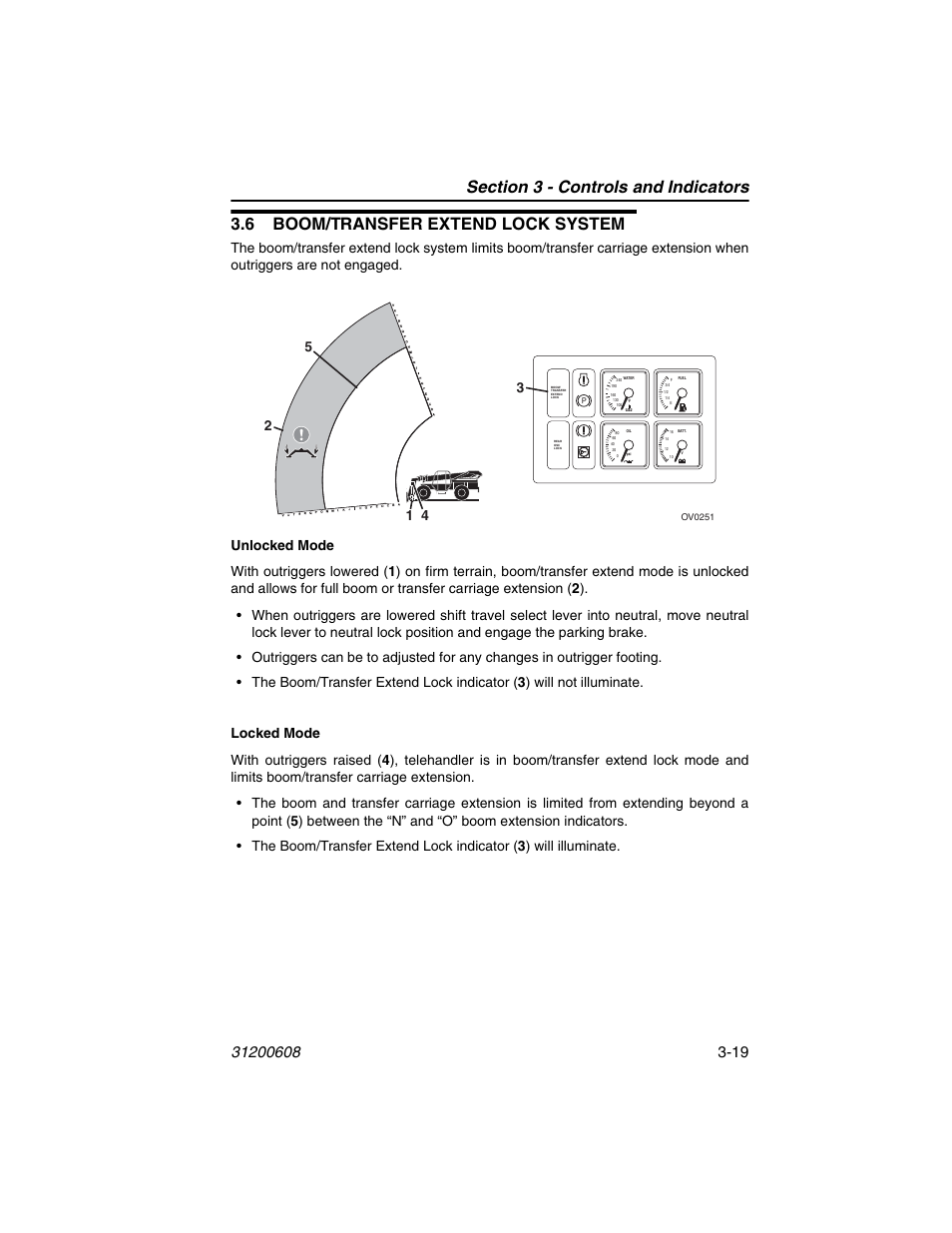 6 boom/transfer extend lock system, 6 boom/transfer extend lock system -19 | Lull 1044C-54 Series II Operation Manual User Manual | Page 53 / 150