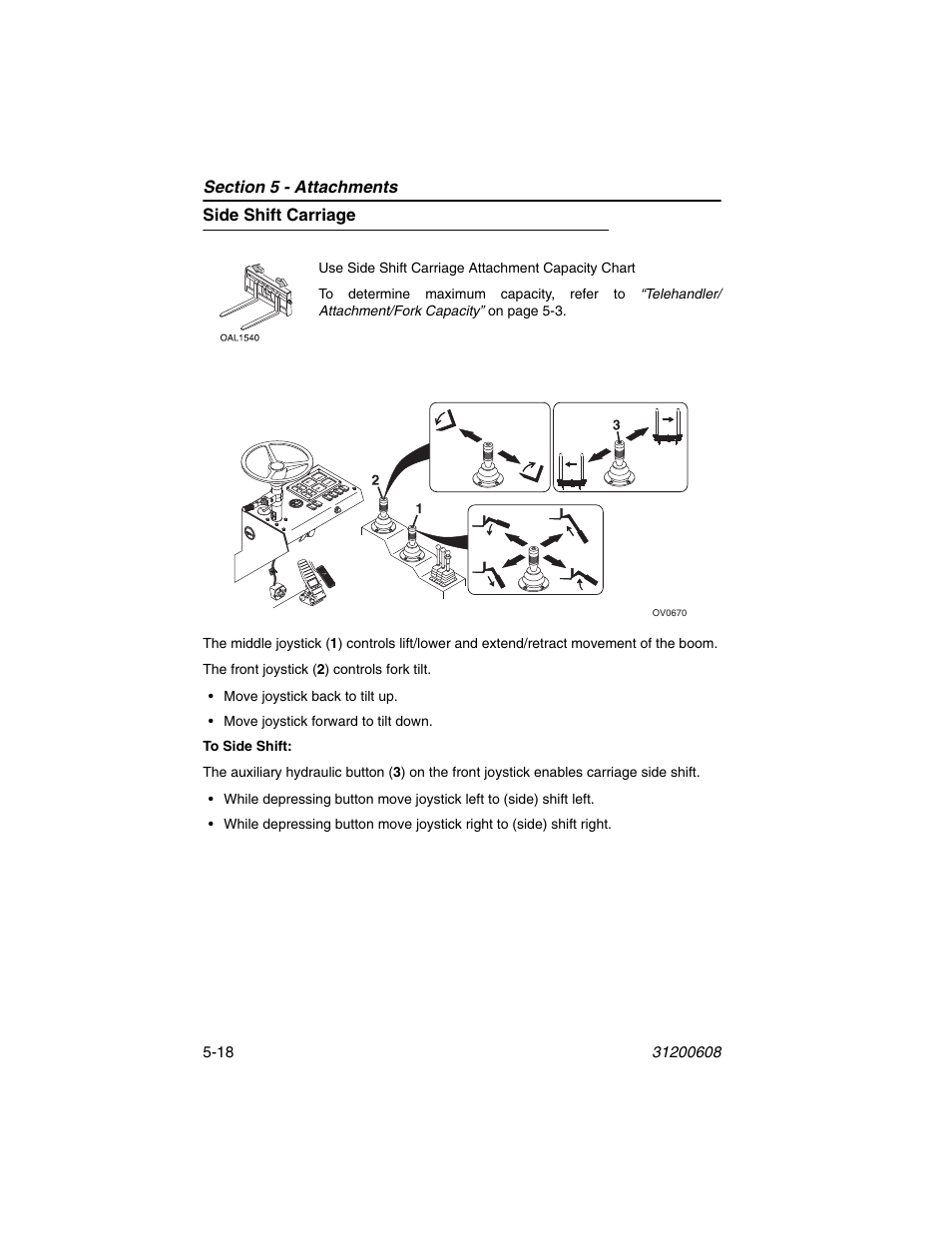 Side shift carriage, Side shift carriage -18 | Lull 1044C-54 Series II Operation Manual User Manual | Page 86 / 150