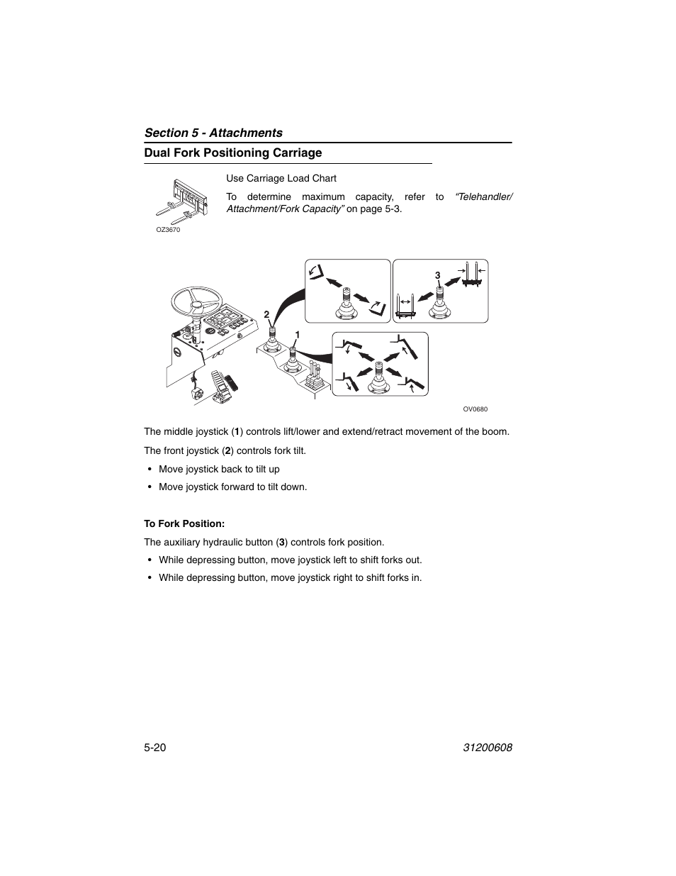 Dual fork positioning carriage, Dual fork positioning carriage -20 | Lull 1044C-54 Series II Operation Manual User Manual | Page 88 / 150