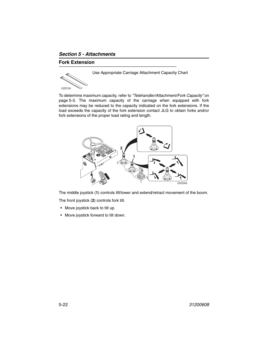 Fork extension, Fork extension -22 | Lull 1044C-54 Series II Operation Manual User Manual | Page 90 / 150