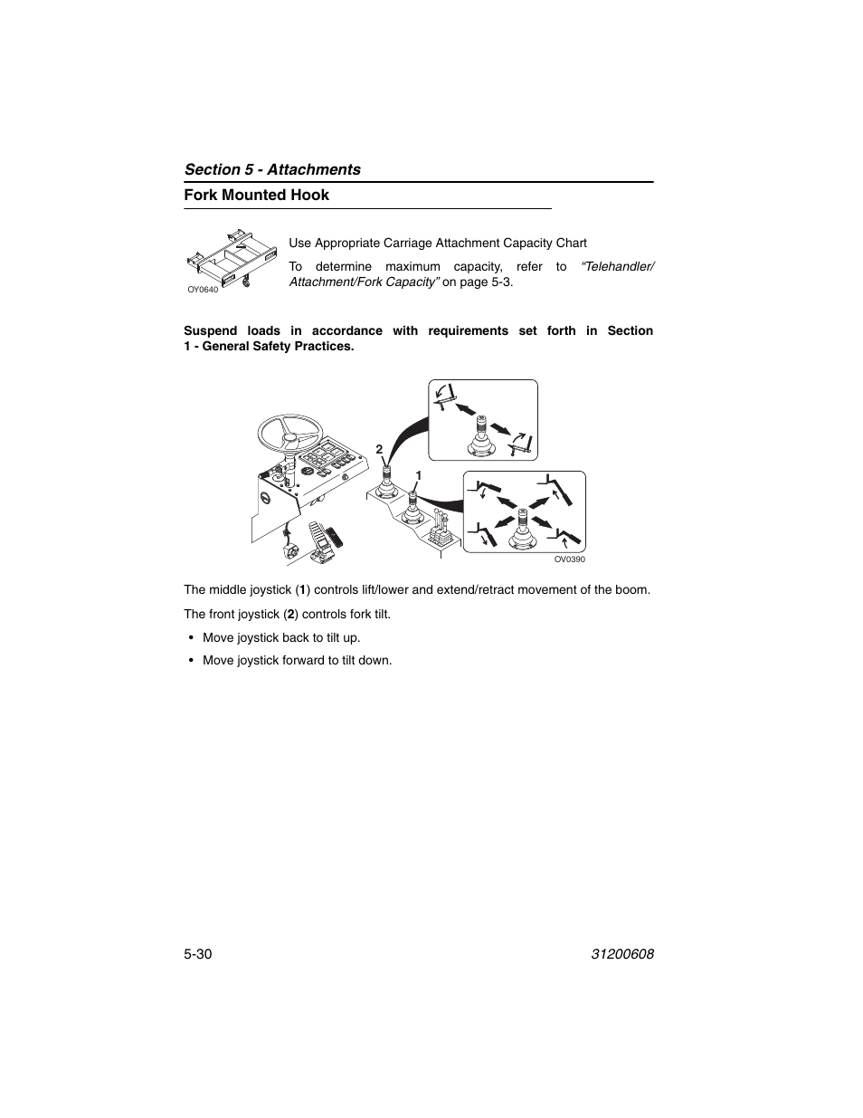 Fork mounted hook, Fork mounted hook -30 | Lull 1044C-54 Series II Operation Manual User Manual | Page 98 / 150