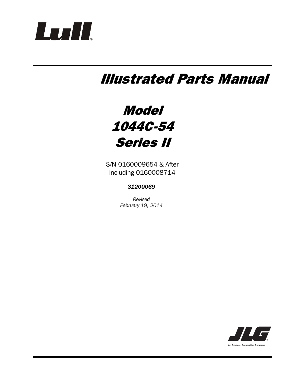 Lull 1044C-54 Series II Parts Manual User Manual | 464 pages
