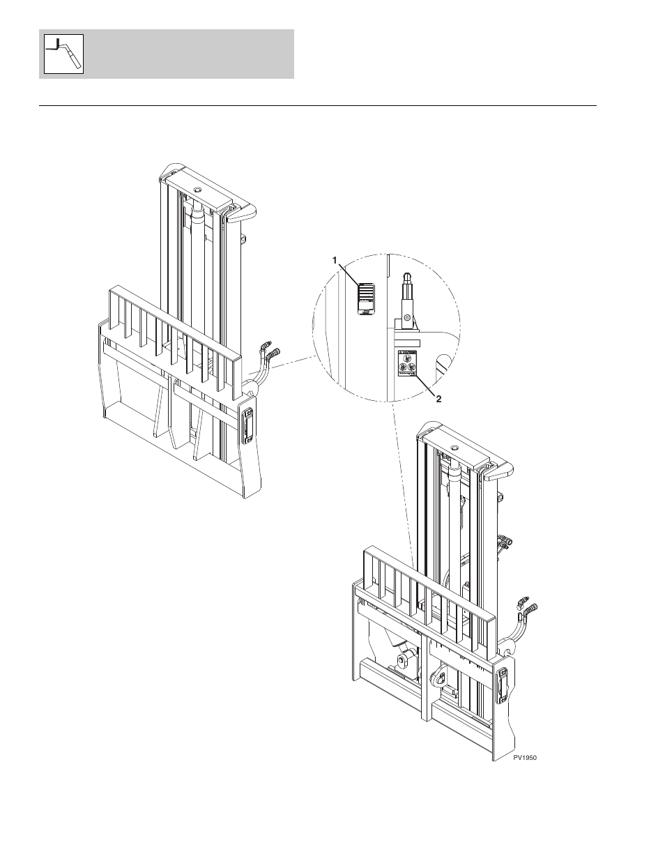 Figure 3-17 8 ft mast assembly, 8 ft mast assembly -50 | Lull 1044C-54 Series II Parts Manual User Manual | Page 110 / 464