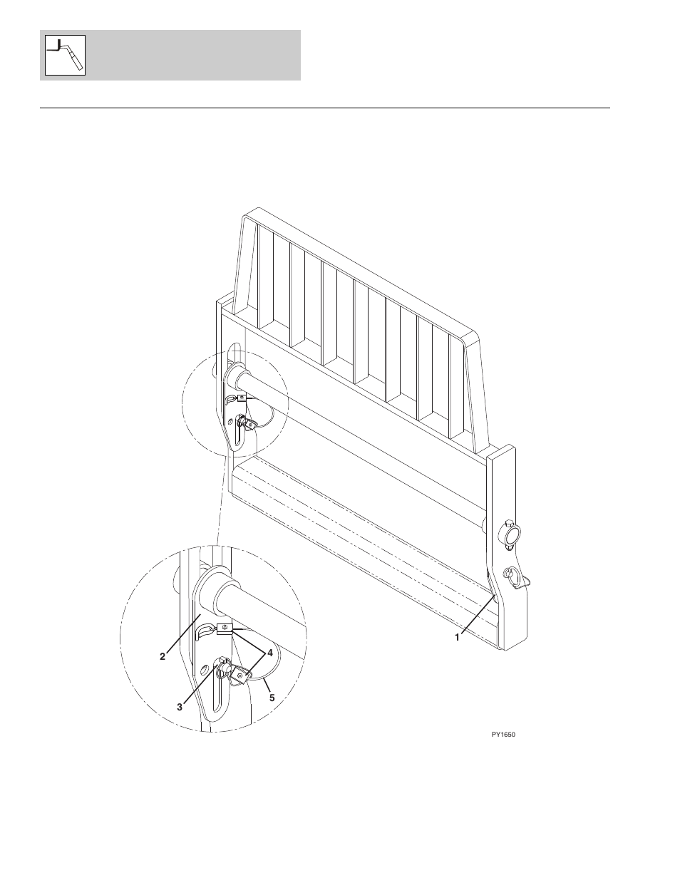 Figure 3-19 fork pin lock installation, Fork pin lock installation -54 | Lull 1044C-54 Series II Parts Manual User Manual | Page 114 / 464