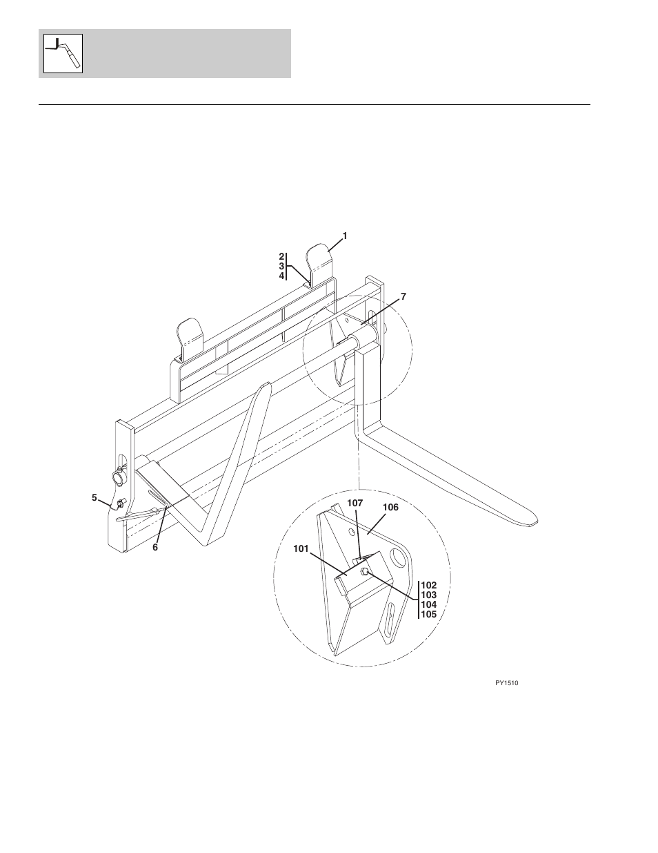Figure 3-20 sheet material handler, Sheet material handler -56 | Lull 1044C-54 Series II Parts Manual User Manual | Page 116 / 464