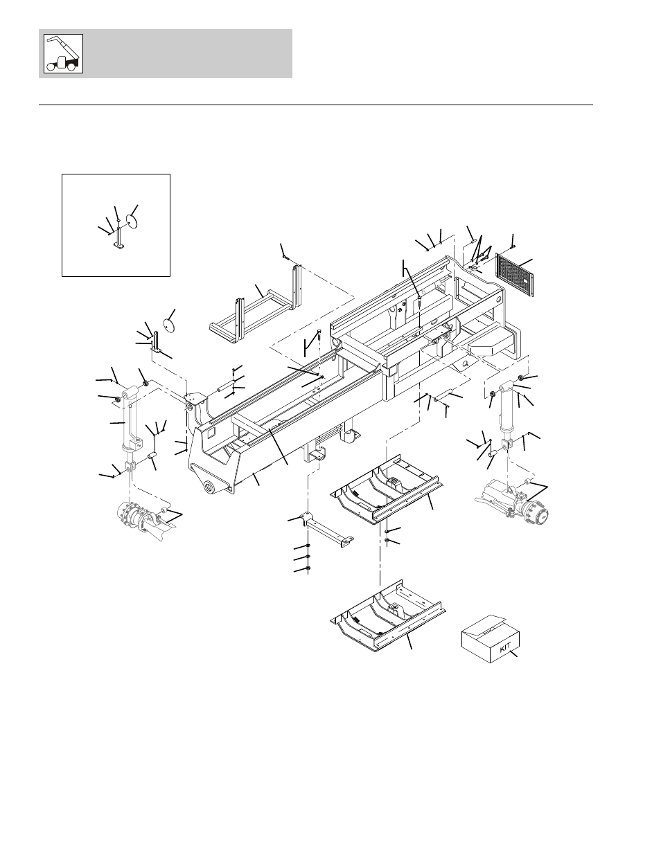 Figure 1-1 main frame assembly, Main frame assembly -2 | Lull 1044C-54 Series II Parts Manual User Manual | Page 12 / 464