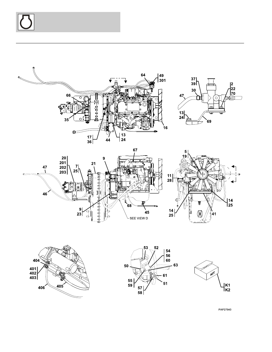 Engine & attaching parts | Lull 1044C-54 Series II Parts Manual User Manual | Page 130 / 464