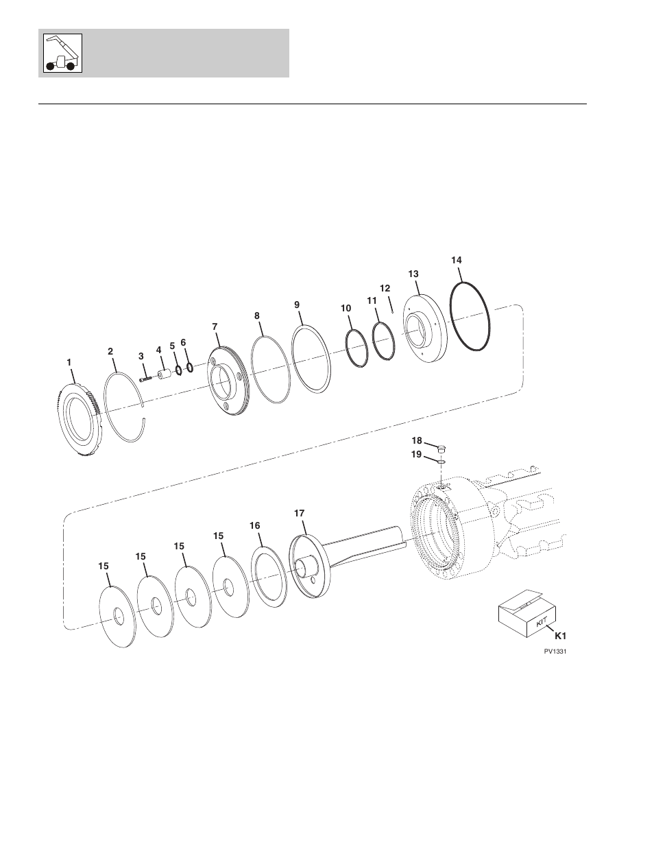 Figure 5-7 front axle - brake, Front axle - brake -18, Brake, (see figure 5-7 for details) | Lull 1044C-54 Series II Parts Manual User Manual | Page 178 / 464