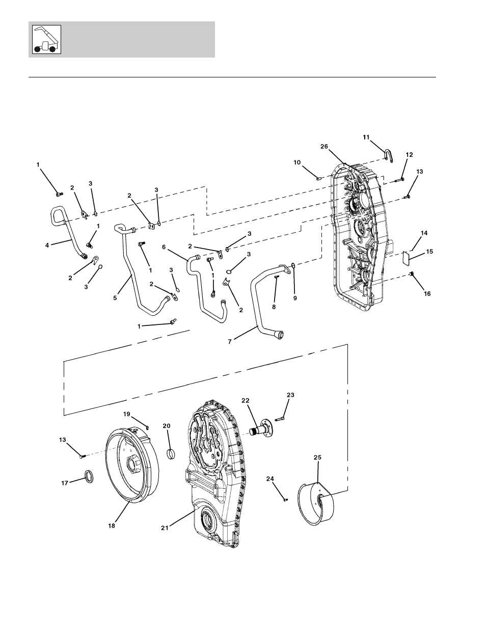 Figure 5-19 zf transmission - gearbox housing, Zf transmission - gearbox housing -48 | Lull 1044C-54 Series II Parts Manual User Manual | Page 208 / 464