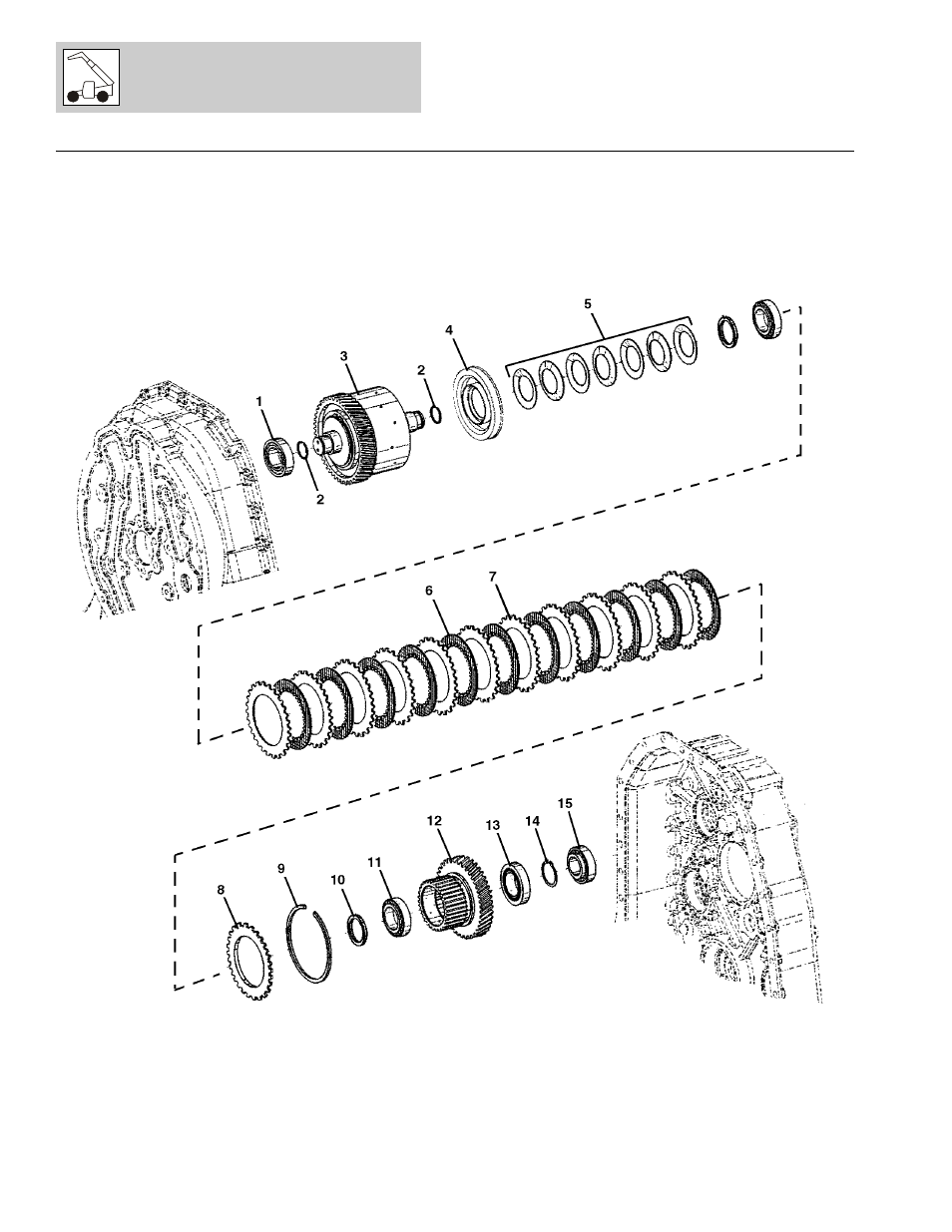 Figure 5-21 zf transmission - reversing gear kr, Zf transmission - reversing gear kr -52 | Lull 1044C-54 Series II Parts Manual User Manual | Page 212 / 464
