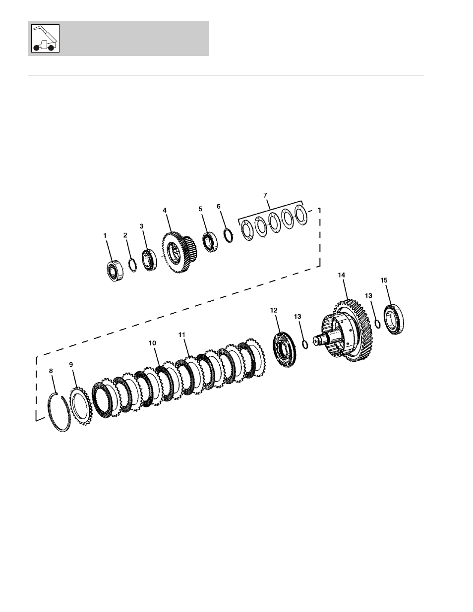 Figure 5-24 zf transmission - coupling group k3, Zf transmission - coupling group k3 -58 | Lull 1044C-54 Series II Parts Manual User Manual | Page 218 / 464