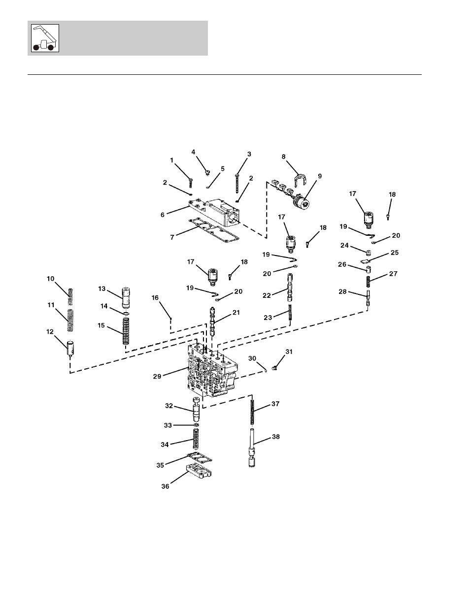 Figure 5-28 zf transmission - gearshift system, Zf transmission - gearshift system -66 | Lull 1044C-54 Series II Parts Manual User Manual | Page 226 / 464
