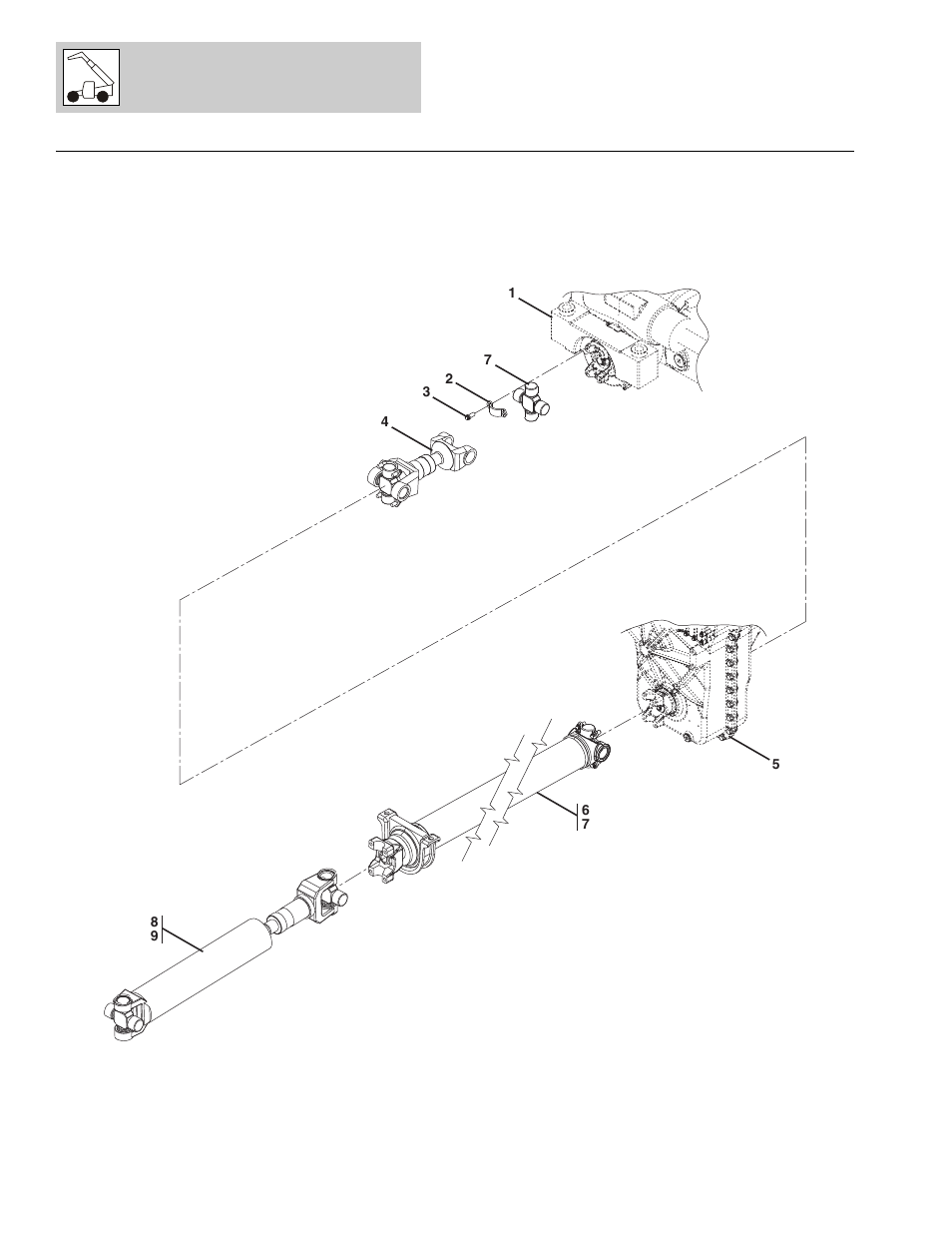 Figure 5-30 drive shaft, Drive shaft -72, Drive shafts, (see figure 5-30 for details) | Lull 1044C-54 Series II Parts Manual User Manual | Page 232 / 464