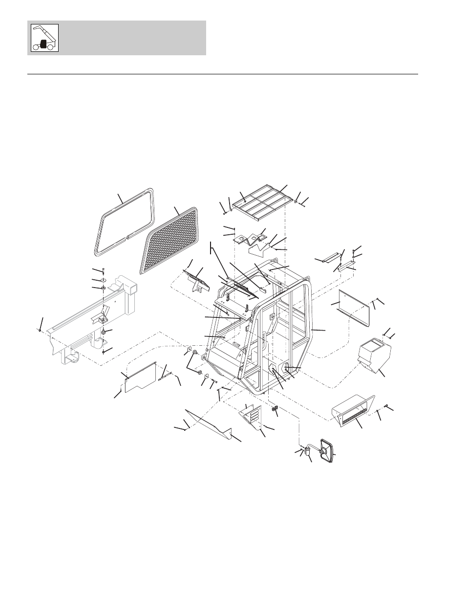 Figure 6-1 operators compartment assembly, Operators compartment assembly -2 | Lull 1044C-54 Series II Parts Manual User Manual | Page 238 / 464