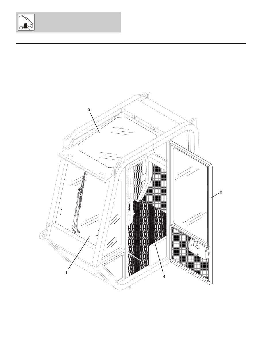 Figure 6-2 cab enclosure kit, Cab enclosure kit -6, Figure 6-2) | Lull 1044C-54 Series II Parts Manual User Manual | Page 242 / 464