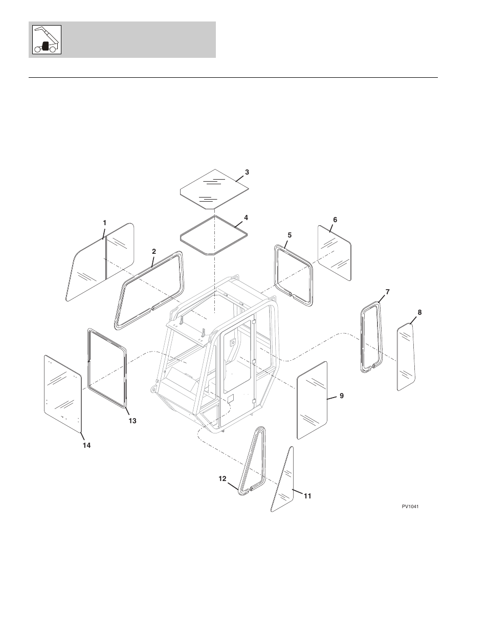 Figure 6-5 window assembly, Window assembly -12, Ws, (see figure 6-5 for details) | Lull 1044C-54 Series II Parts Manual User Manual | Page 248 / 464
