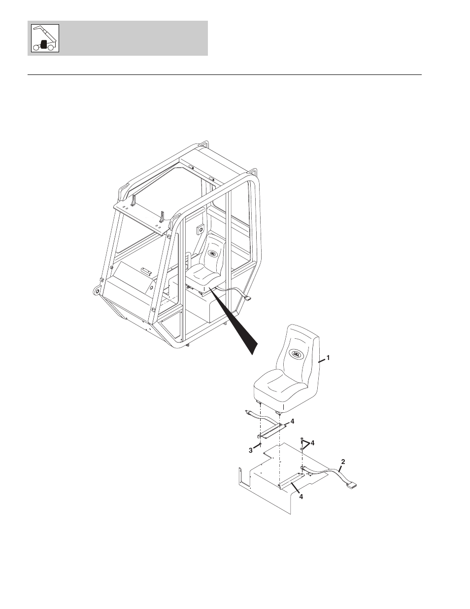 Figure 6-9 operator’s seat, Operator’s seat -20 | Lull 1044C-54 Series II Parts Manual User Manual | Page 256 / 464