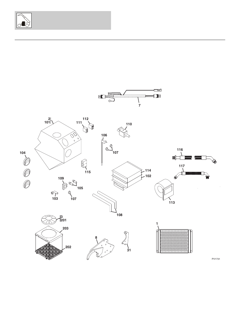 Figure 6-10 heater & air conditioning system, Heater & air conditioning system -24 | Lull 1044C-54 Series II Parts Manual User Manual | Page 260 / 464