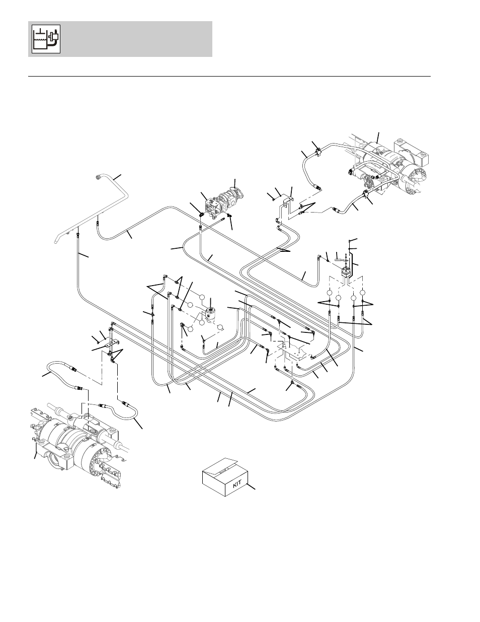 Figure 8-8 steering cylinder, Steering cylinder -22, R, (see figure 8-8 for details) | Hydraulic circuits | Lull 1044C-54 Series II Parts Manual User Manual | Page 306 / 464