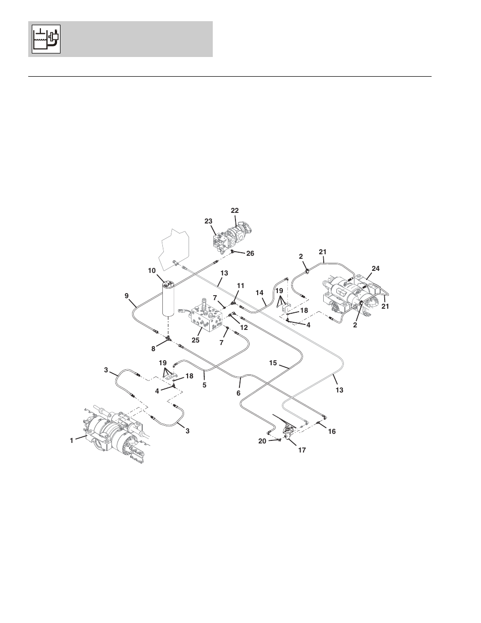 Figure 8-10 service brake circuit, Service brake circuit -28 | Lull 1044C-54 Series II Parts Manual User Manual | Page 312 / 464