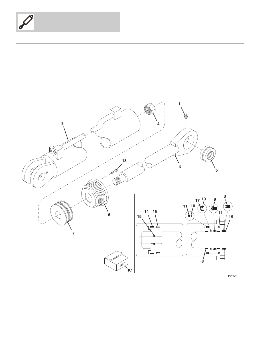 Figure 9-2 rear carriage tilt cylinder, Rear carriage tilt cylinder -6, Cylinder, (see figure 9-2 for details) | Er, (see figure 9-2 for details) | Lull 1044C-54 Series II Parts Manual User Manual | Page 324 / 464