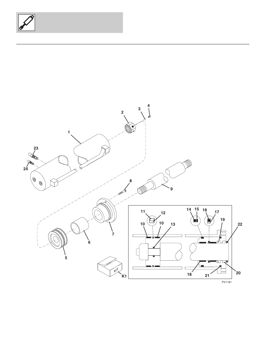 Figure 9-5 boom extension cylinder, Boom extension cylinder -12, Cylinder, (see figure 9-5 for details) | Lull 1044C-54 Series II Parts Manual User Manual | Page 330 / 464