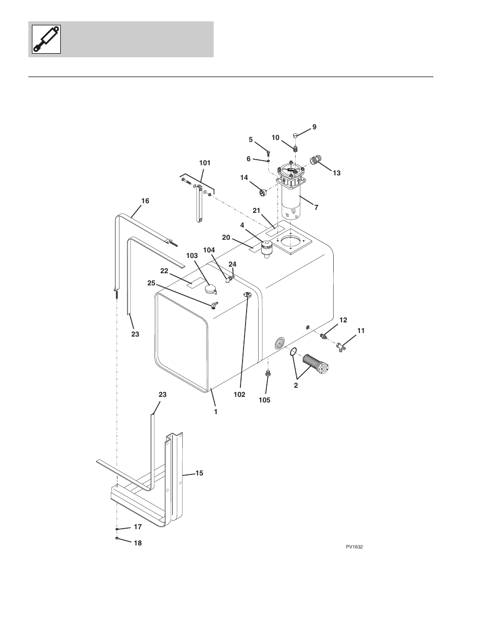 Figure 9-20 fuel/hydraulic tank assy, Fuel/hydraulic tank assy -44, Mount, (see figure 9-20 for details) | Y, (see figure 9-20 for details) | Lull 1044C-54 Series II Parts Manual User Manual | Page 362 / 464