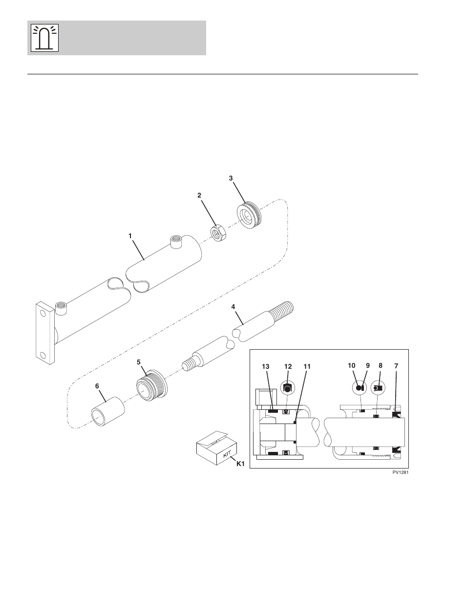 Figure 12-6 fork positioning cylinder, Fork positioning cylinder -24 | Lull 1044C-54 Series II Parts Manual User Manual | Page 436 / 464