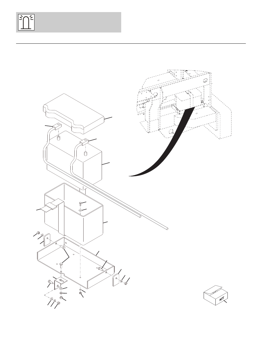 Figure 12-8 battery cold start installation, Battery cold start installation -28 | Lull 1044C-54 Series II Parts Manual User Manual | Page 440 / 464