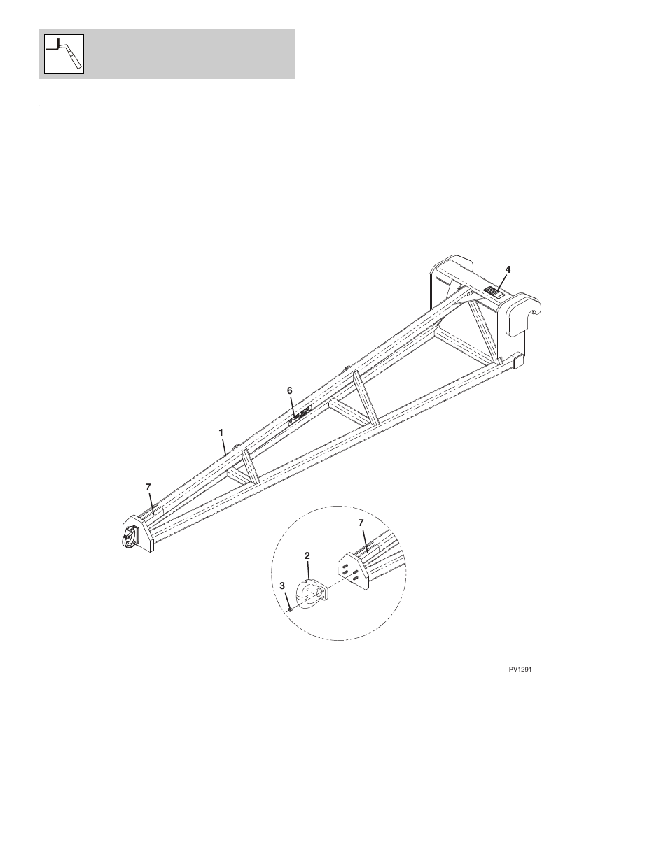Figure 3-7 truss boom assembly, Truss boom assembly -24 | Lull 1044C-54 Series II Parts Manual User Manual | Page 84 / 464