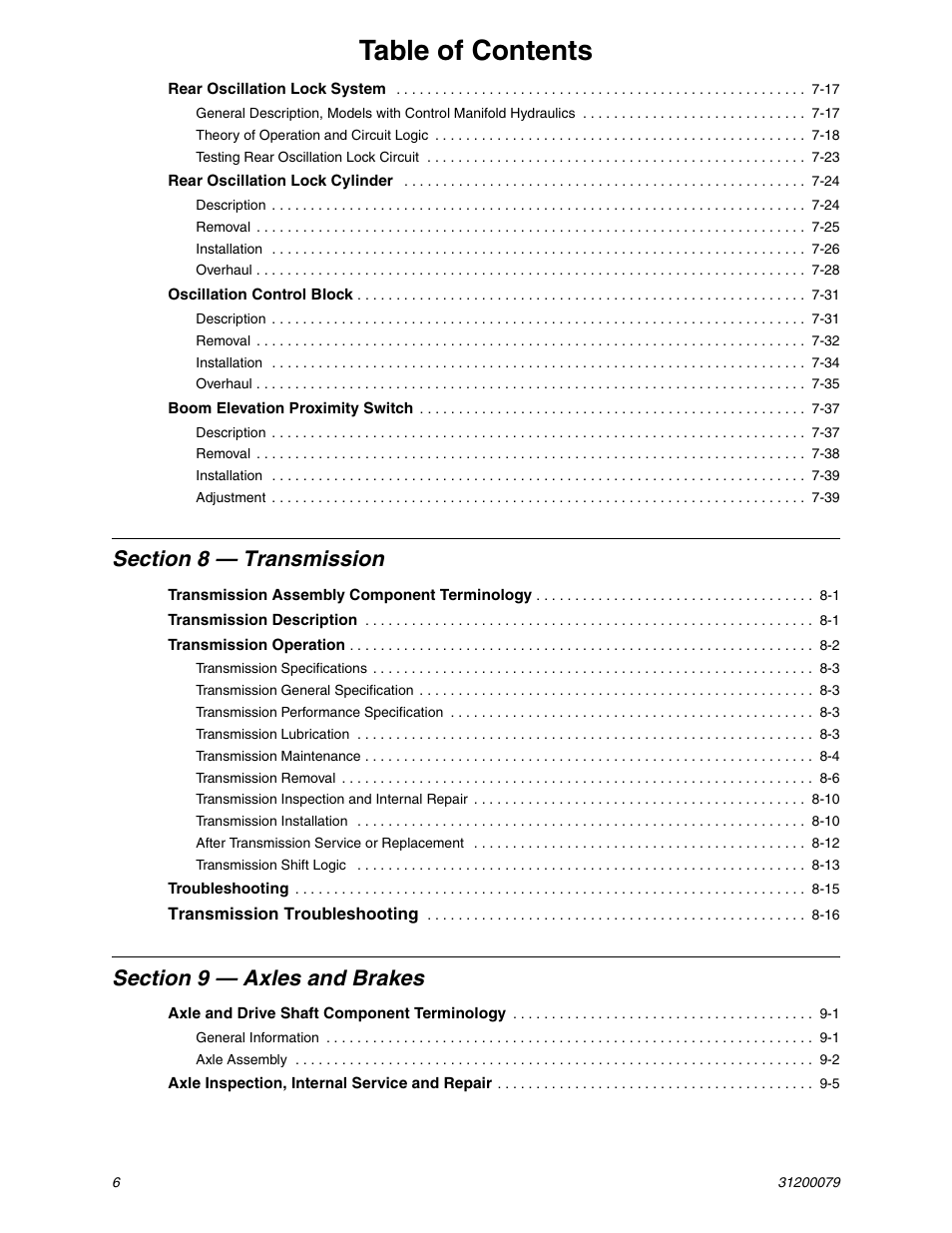 Lull 1044C-54 Series II Service Manual User Manual | Page 10 / 382